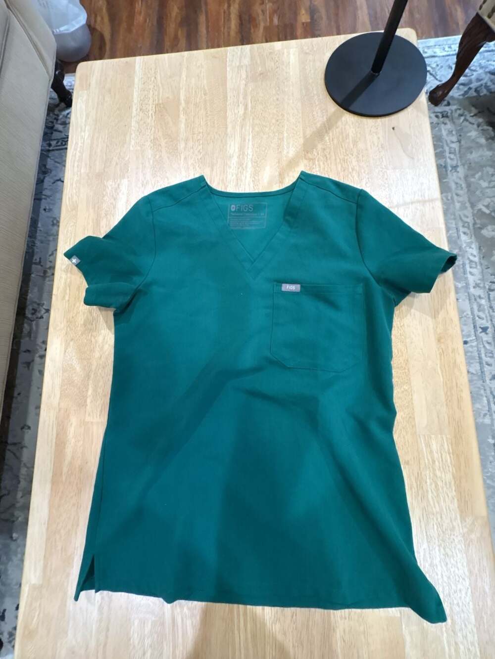 FIGS Technical Collection Catarina One-Pocket Scrub Top Green XS